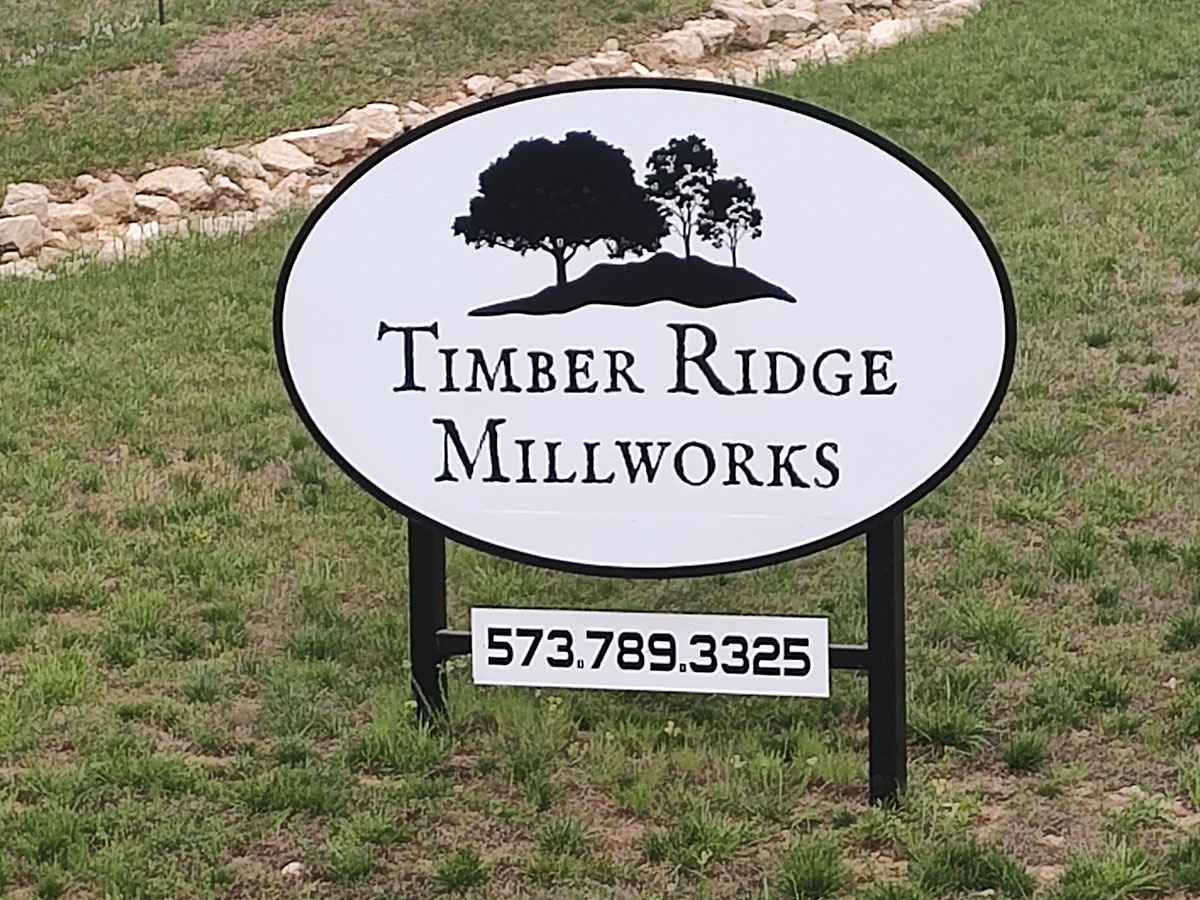 Timber Ridge Signage at front gate